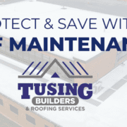Commercial flat roof maintenance services by Tusing Builders for protection and cost savings.