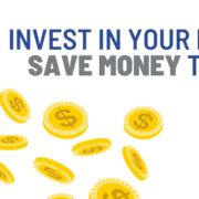 Coins falling with a message about investing in roof maintenance today to save money tomorrow, by Tusing Builders.